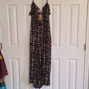 Natural Life floral jumpsuit